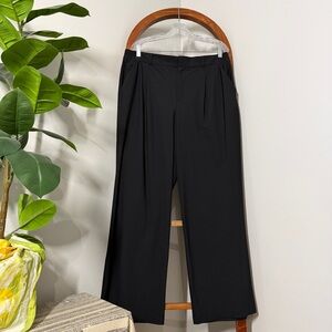 Old Navy LARGE Black Sleektech High Rise Wide Leg Pants